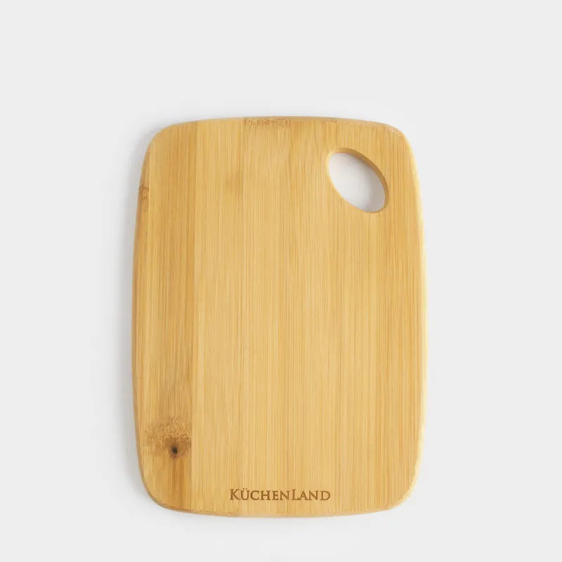 Кесу тақтасы, 20х15 см, тікбұрышты, дөңгелек, бамбук, Bamboo
