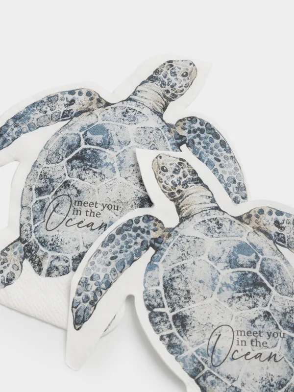 Қағаз майлықтар, 27х32 см, 20 дана, пішінді, сұр, Тасбақа, Grand turtle, image-2