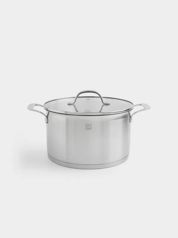 Кәстрөл, 24 см, 6 л, қақпағы бар, Silver Stone, image-0