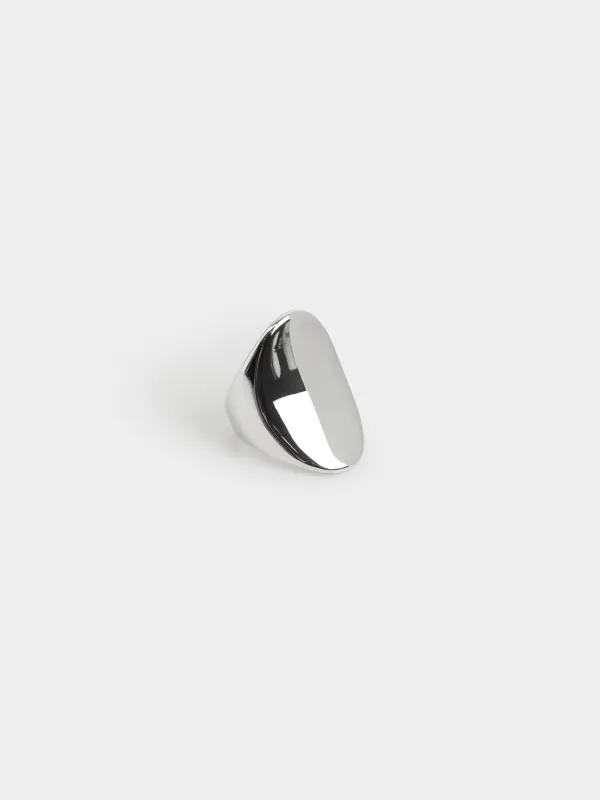 Сақина, 2,5 см, бірыңғай өлшем, металл, күміс түстес, Jewelry, image-1
