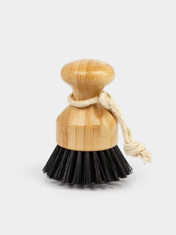 Щетка для мытья посуды, 7 см, бамбук/пластик, черная, Black clean, image-3