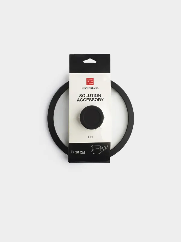 Қақпақ, 20 см, шыны/силикон, Solution accessory, image-3