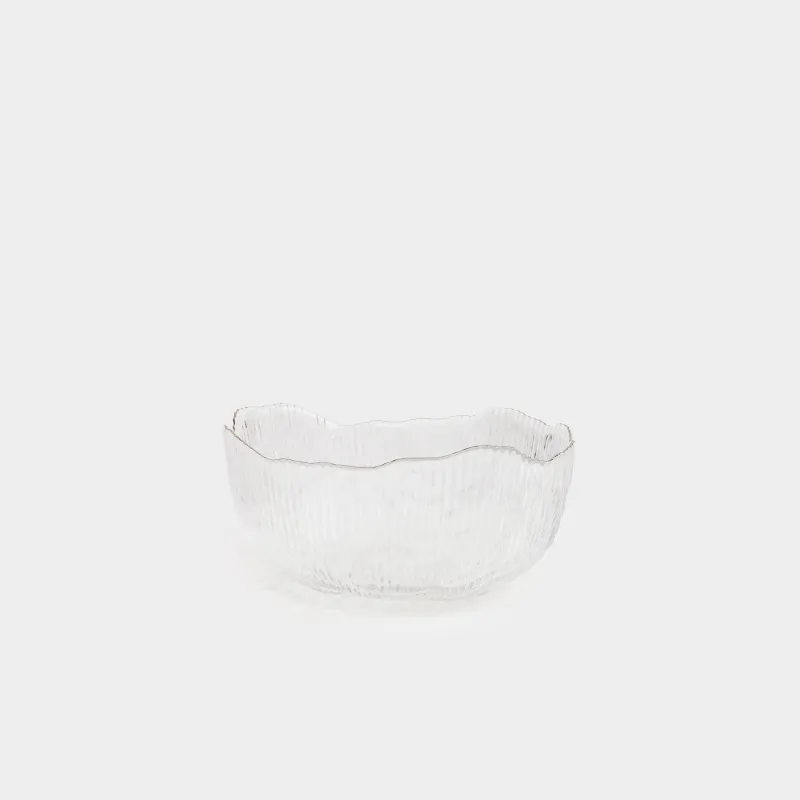 Салат ыдысы, 17х8 см, 900 мл, шыны Р, күміс жиектері бар, Argos silver
