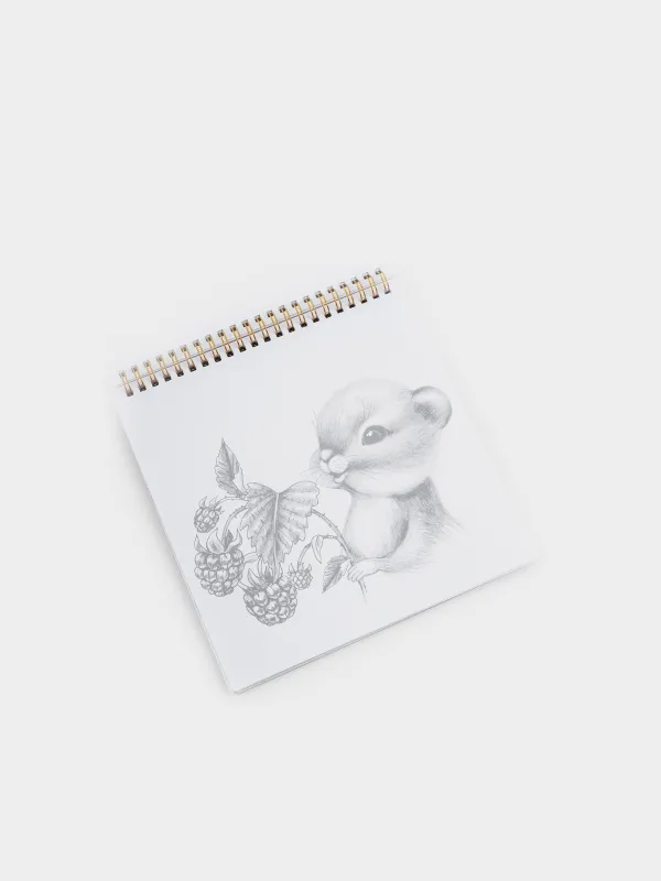 Альбом для раскрашивания, 21х21 см, 24 листа, на кольцах, Животные, Draw creative, image-3