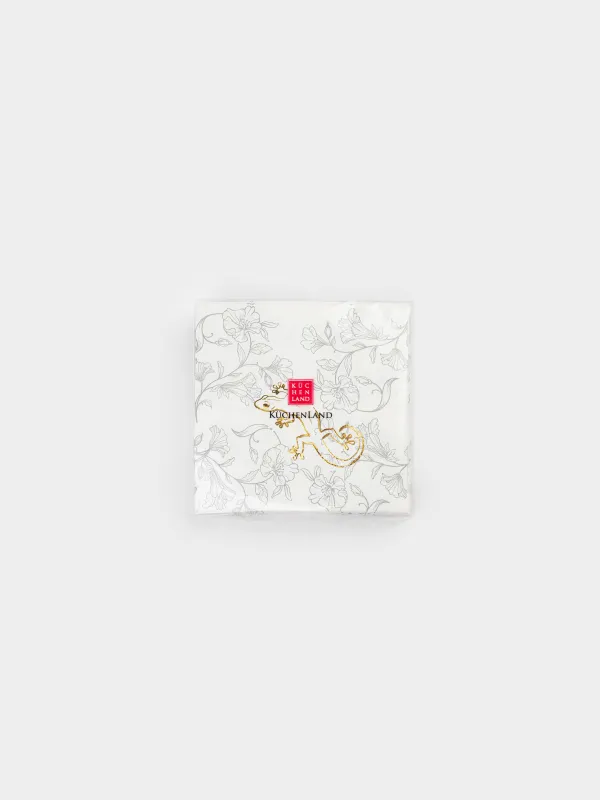 Салфетки бумажные, 21х21 см, 20 шт, Paradise garden, image-4