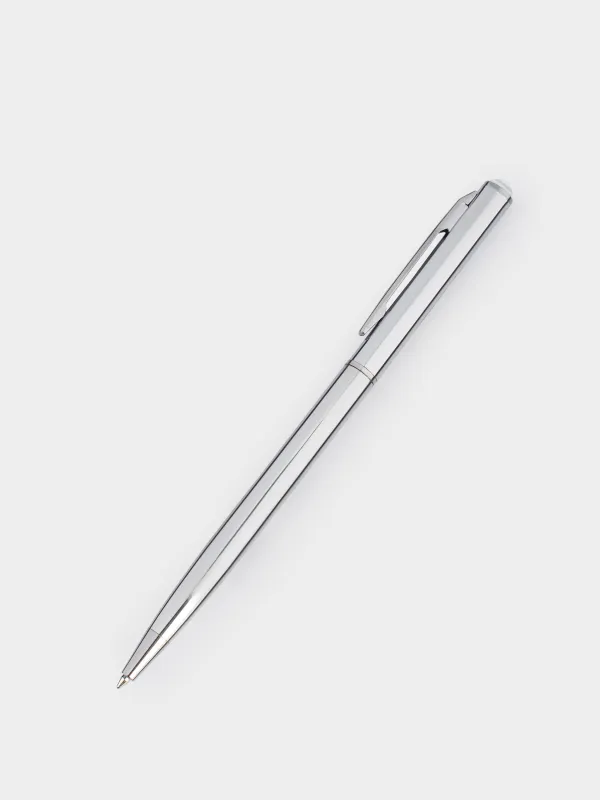 Шарикті қалам,  13 см, кристалды, металл, күміс, Draw, image-2