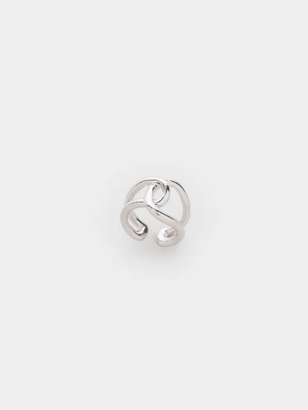 Сақина, 2 см, бірыңғай өлшем, металл, күміс, Jewelry, image-3