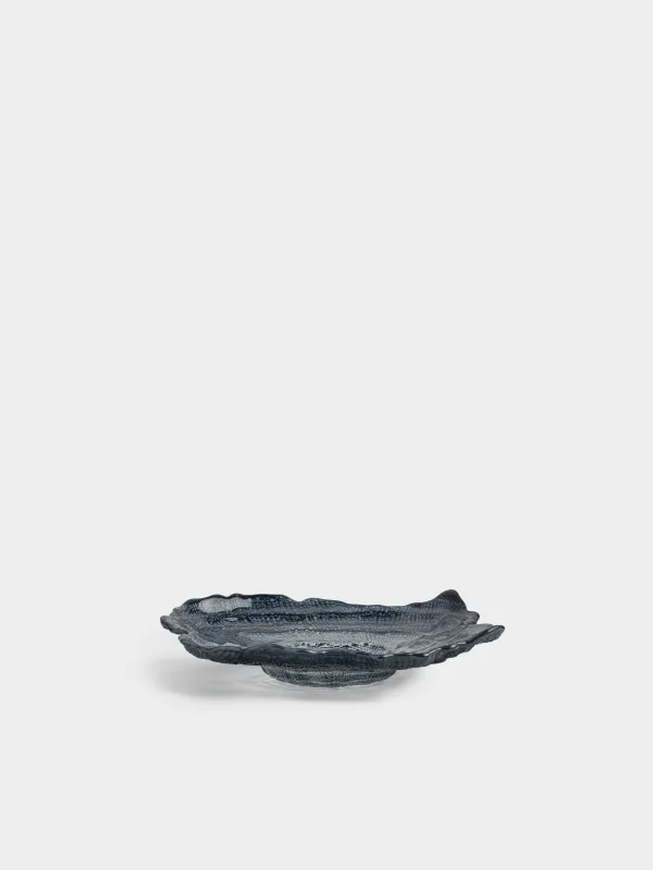 Ыдыс, 24х5 см, шыны, сұр, Shellfish color, image-3