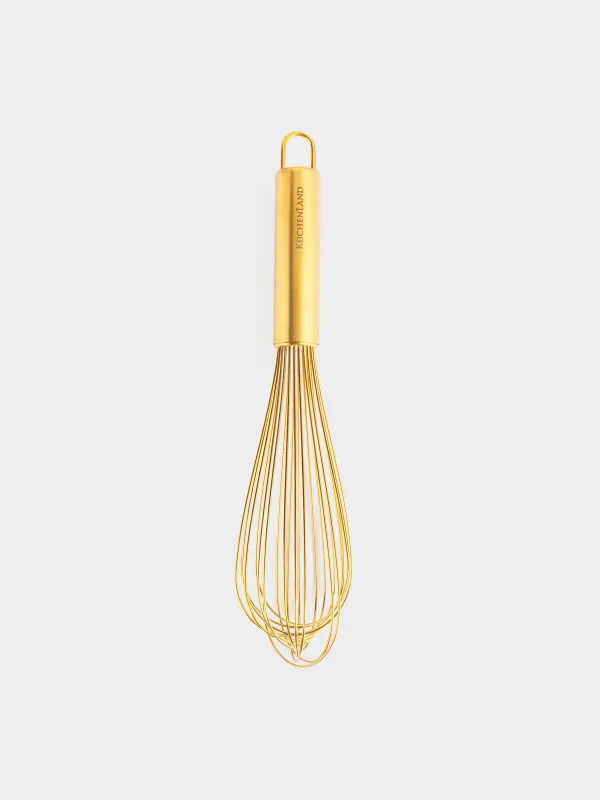 Венчик, 29 см, сталь, золотистый, Device gold, image-0
