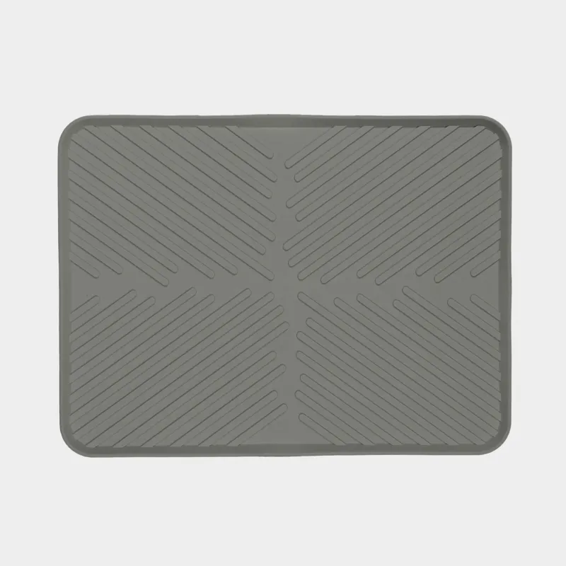 Ыдыс кептіруге арналған төсеніш, 40x30 см, резеңке, сұр, Assist