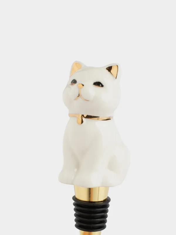 Пробка для винной бутылки, 13 см, Кошка, Cat, image-2