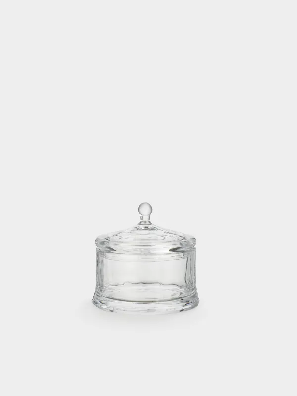 Кәмпит ыдысы, 11x10 см, қақпағы бар, шыны, Clear, image-0