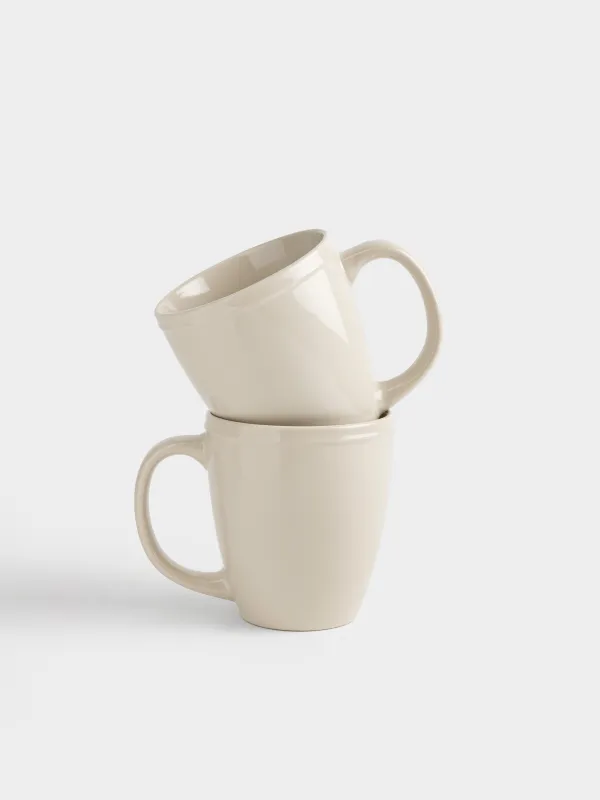 Саптыаяқ, 430 мл, 2 дана, керамика, сарғылт-қоңыр, Классика, Ceramo classic, image-0