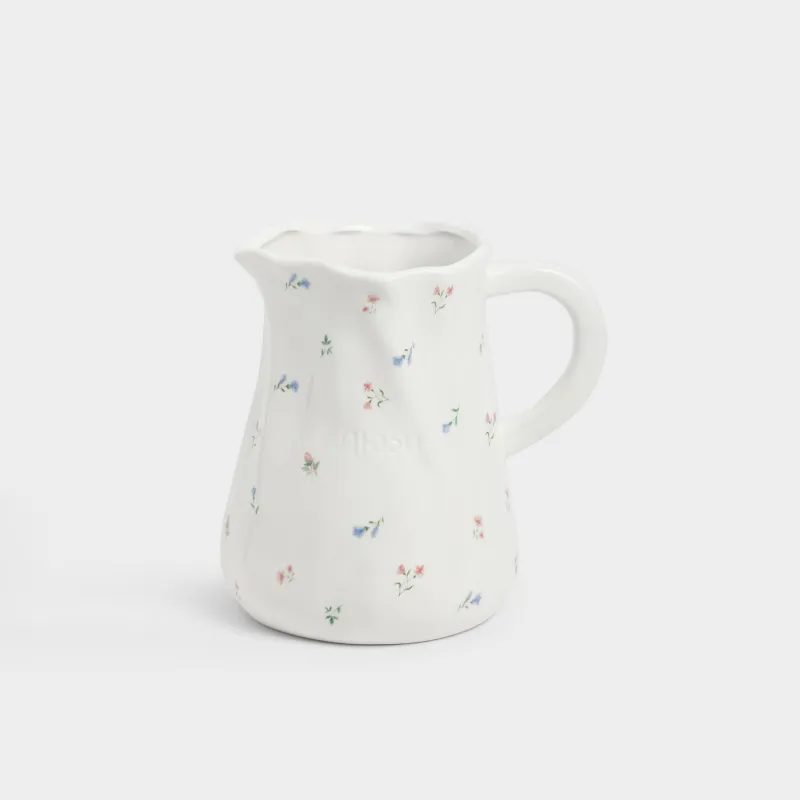 Құмыра, 1,4 л, керамика, сүт түстес, Нәзік гүлдер, El flora