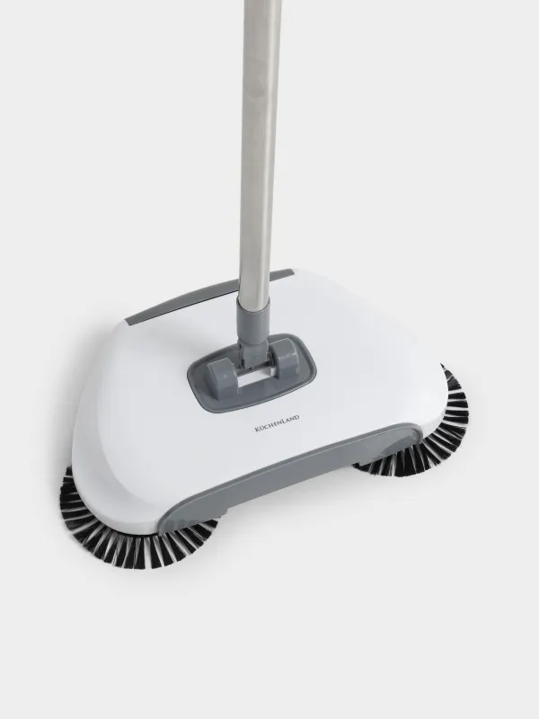 Қоқыс жинайтын Щетка, 115 см, механикалық, пластик / Болат, сұр-ақ, Mop, image-1