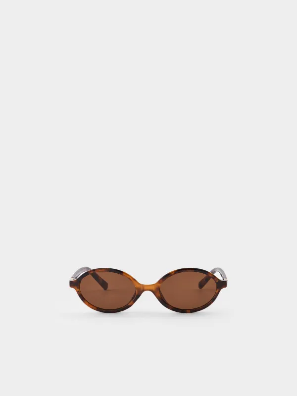 Очки солнцезащитные, пластик, овальные, черепаховые, Eyewear, image-0