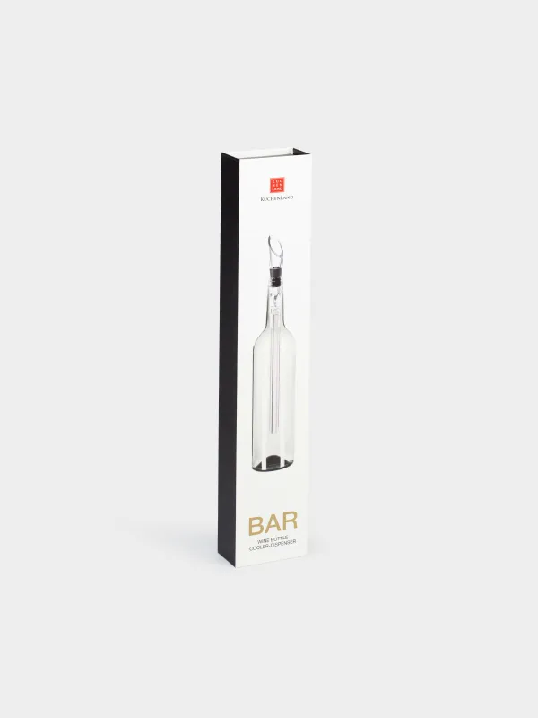Охладитель-дозатор для винной бутылки, 32 см, сталь/пластик/силикон, BAR, image-7
