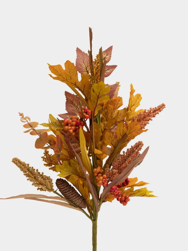 Сәндік бұтақ, 55 см, EVA/полиэстер, Күзгі әуен, Forest symphony decor, image-1