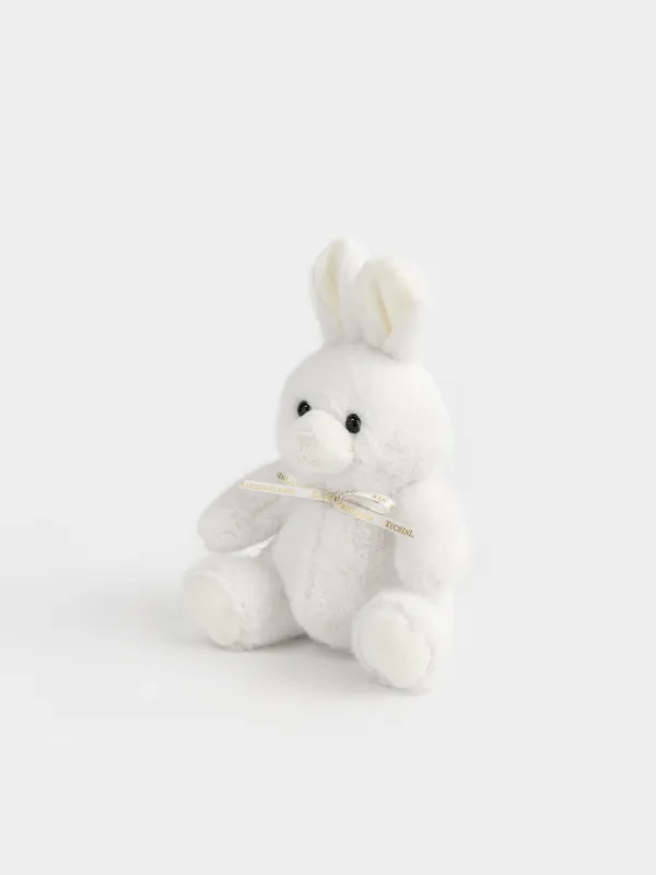 Игрушка, 20 см, мягкая, полиэстер, белая, Заяц, Rabbit, image-1