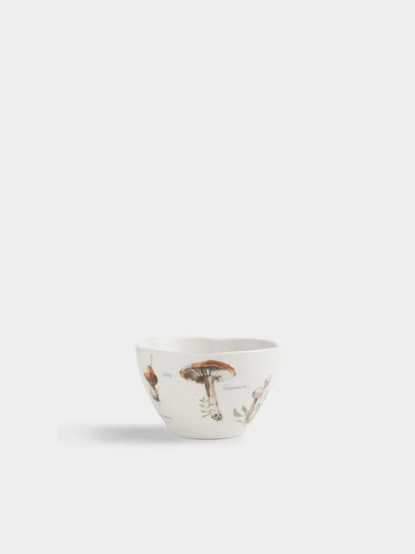 Тарелка суповая, 14х9 см, 730 мл, фарфор N, молочная, Грибы, Autumn gifts, image-0