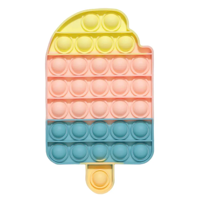 Игрушка-антистресс Pop-it, 18х10 см, силикон, цветная, Мороженое, Pop-it, image-0