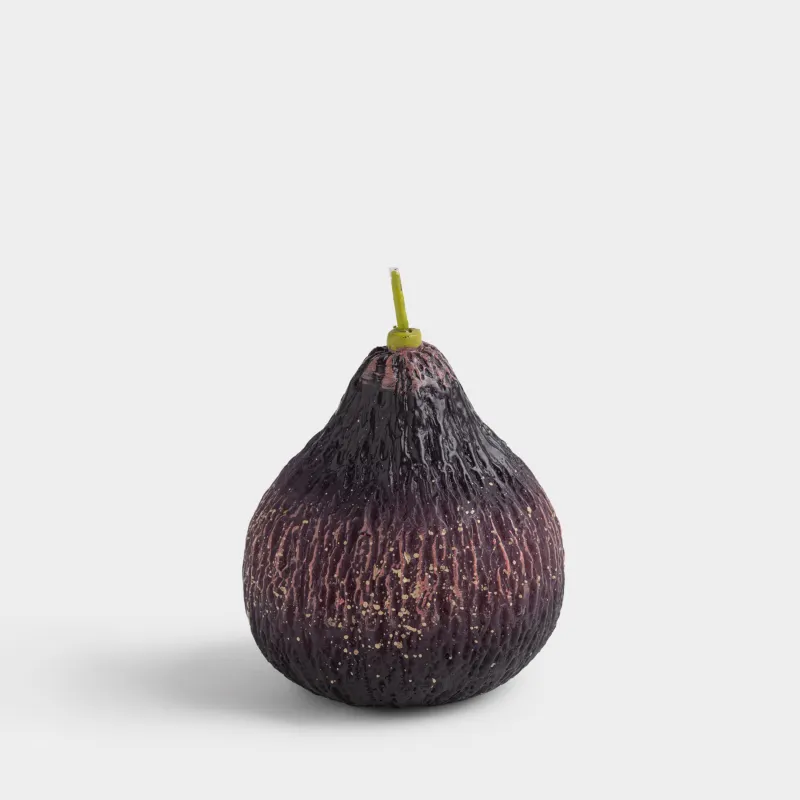 Свеча, 6х7 см, фиолетовая, Инжир, Fruit shape