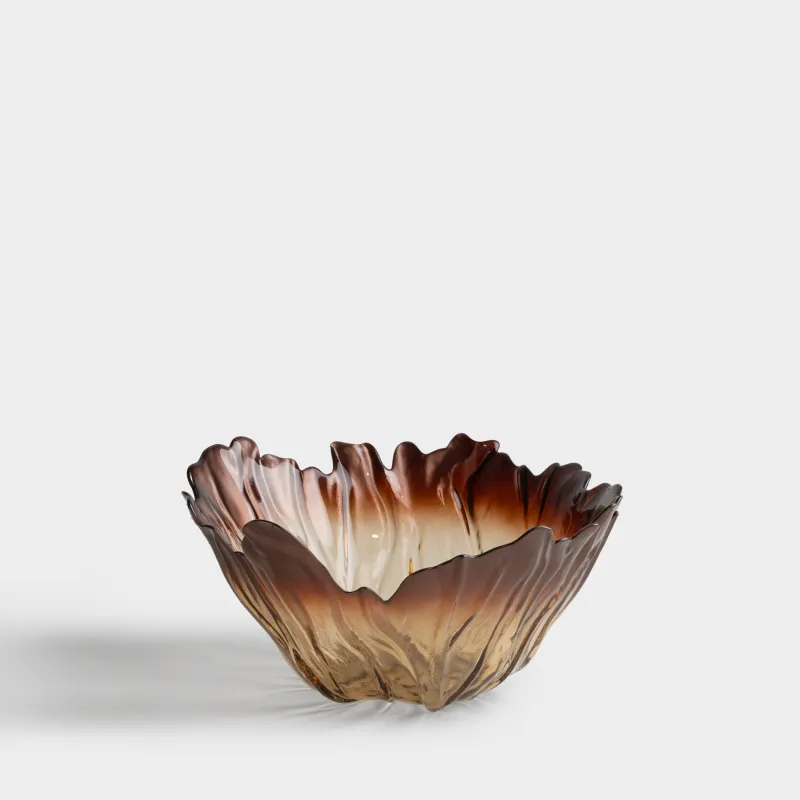 Салатник, 30х15 см, мл, стекло Р, коричневый градиент, Pion gradient, image-0