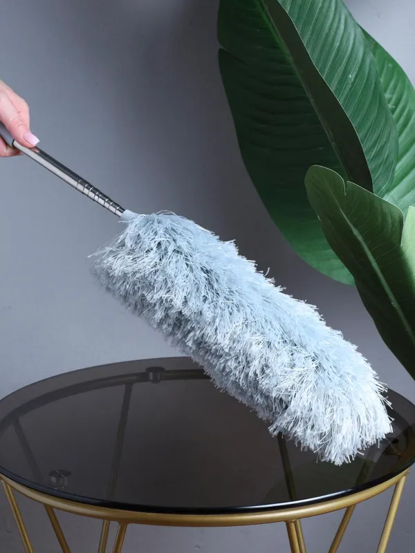 Метелка для сбора пыли, 60/125 см, телескопическая, микрофибра/сталь, Clean, image-1
