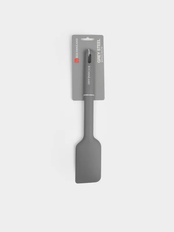 Лопатка-шпатель, 28 см, силикон, серая, Grey steel, image-5