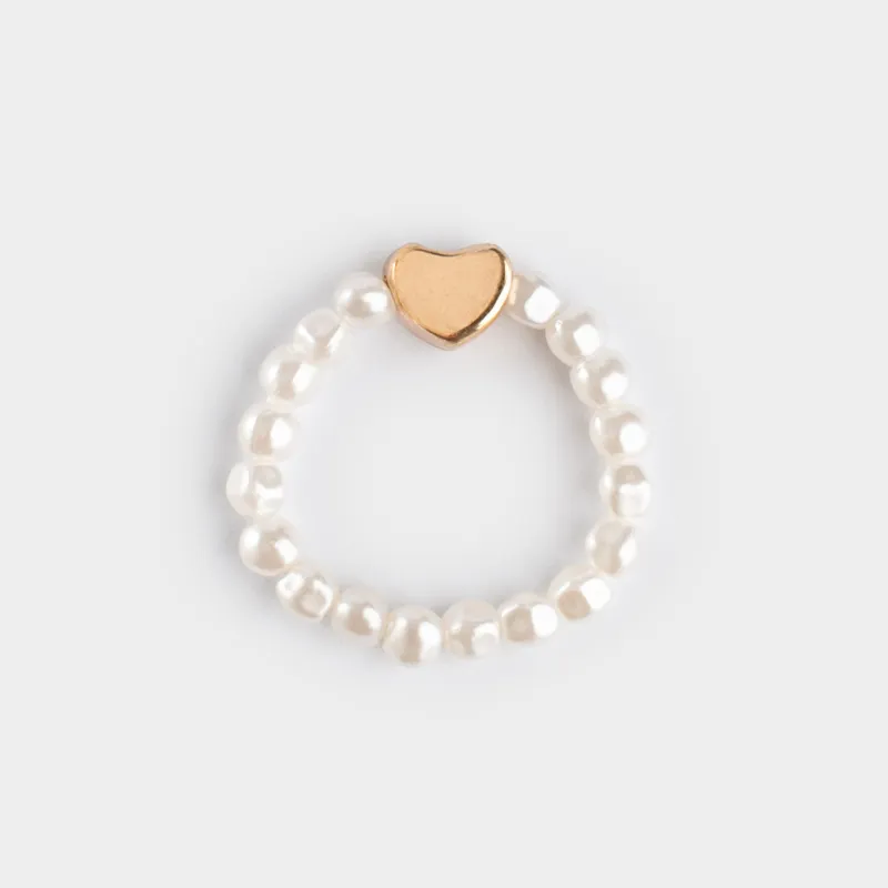 Кольцо, Сердце, Pearl heart