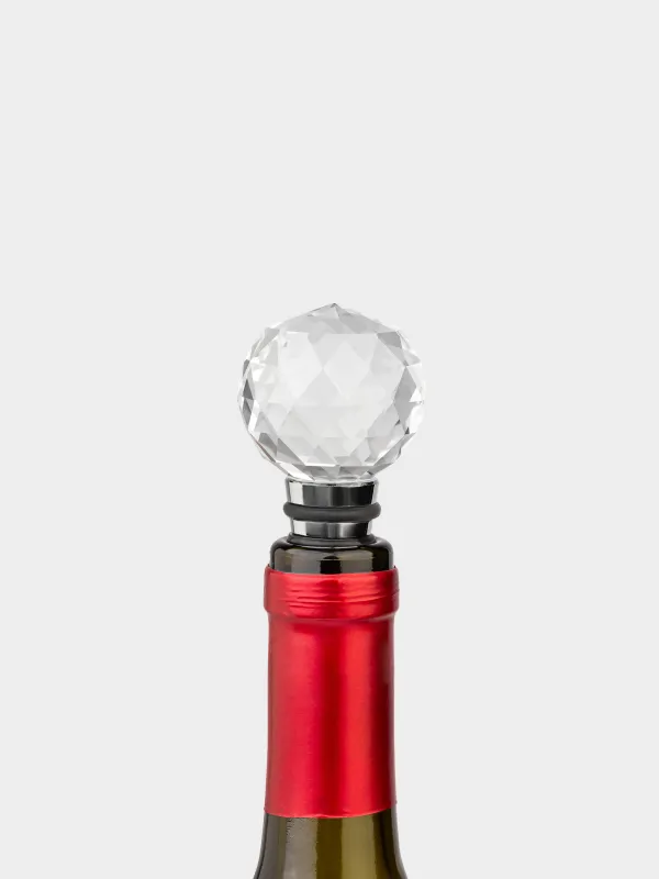 Пробка для винной бутылки, 11 см, сталь/стекло, Бриллиант, Diamond, image-2