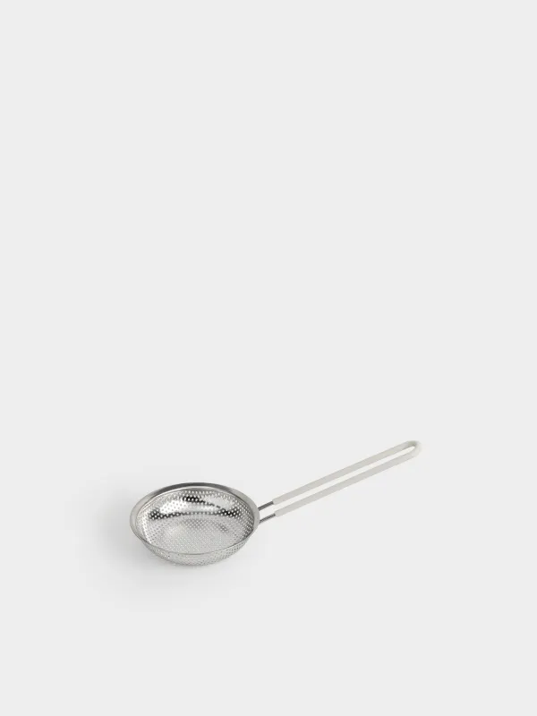 Дуршлаг-кәкпір, 14х32 см, ұзын сапты, болат/силикон, Sieve, image-1