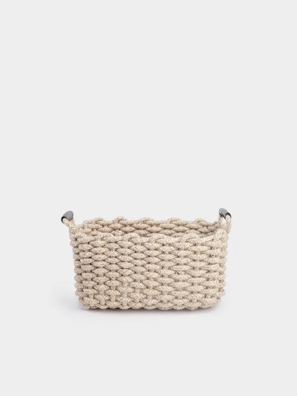 Корзина для хранения, 30х23х18 см, Cozy striped, image-0