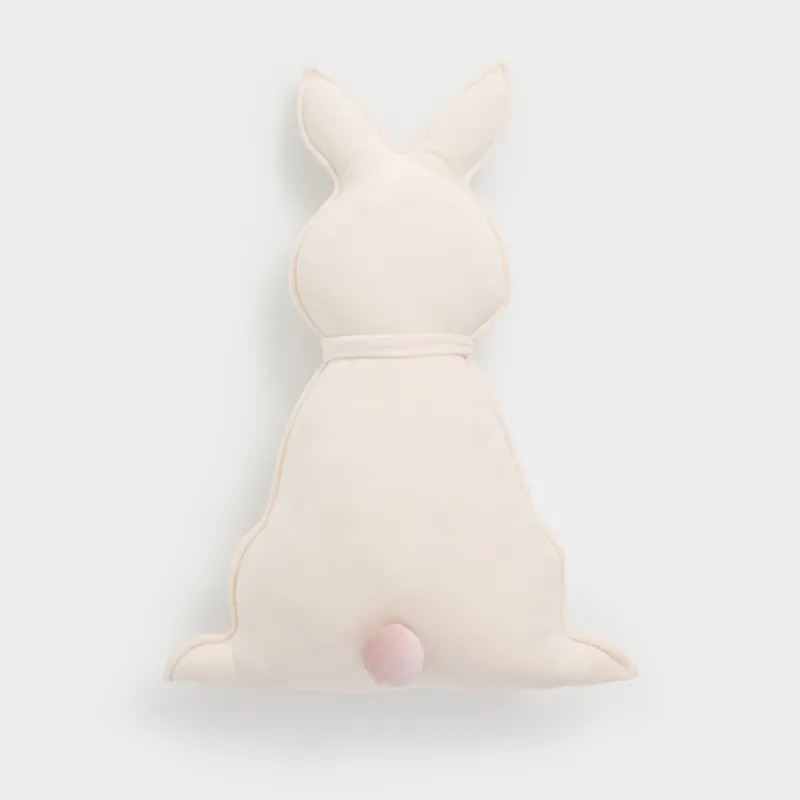 Сәндік жастық, 54х40 см, спандекс, сүт түстес, Қоян, Rabbit
