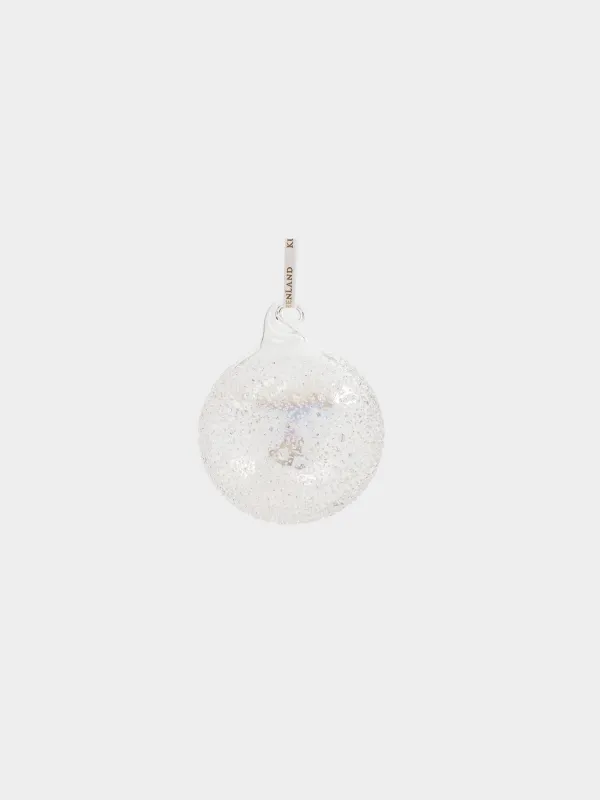 Игрушка елочная, 8 см, Шар с изморозью, Ball sparkle, image-0