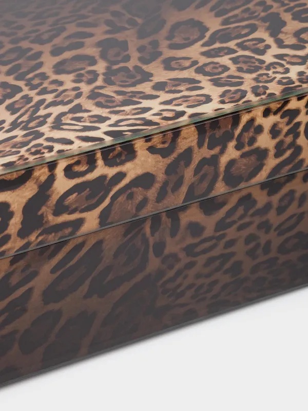 Зергерлік қорап, 21х13 см, шыны, Барыс, Leopard, image-6