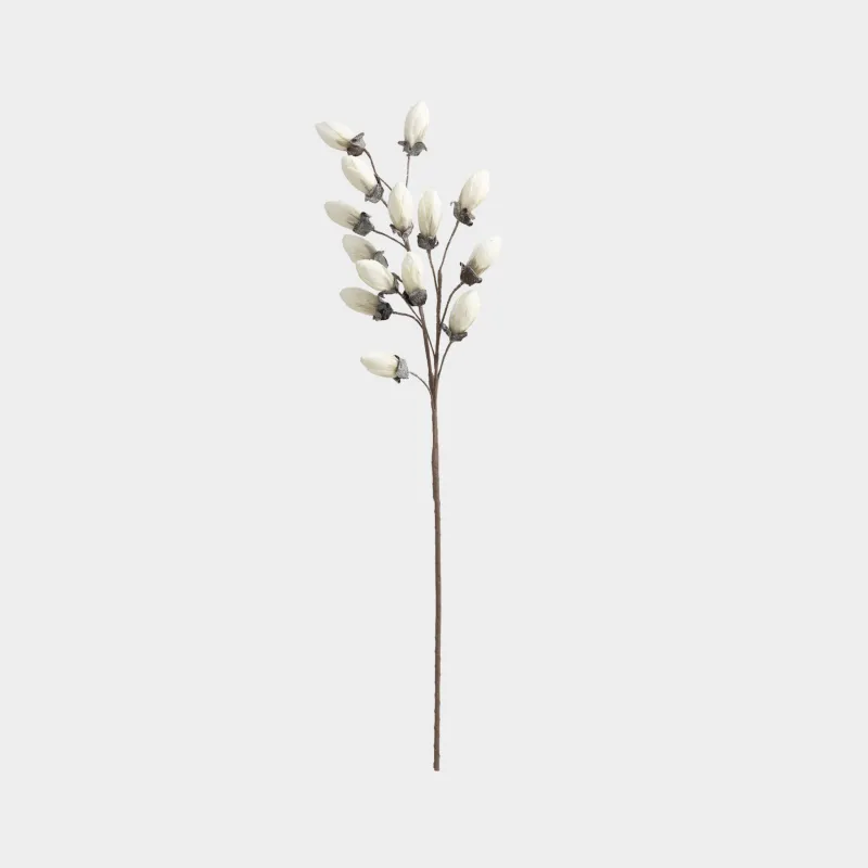 Сәндік бұтақ, 1 м, пенопласт, Ақ магнолия, Magnolia