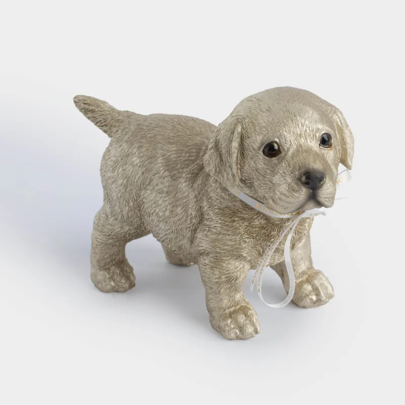 Мүсінше, 11х17 см, полирезин, алтын, Лабрадор, Dog, image-0