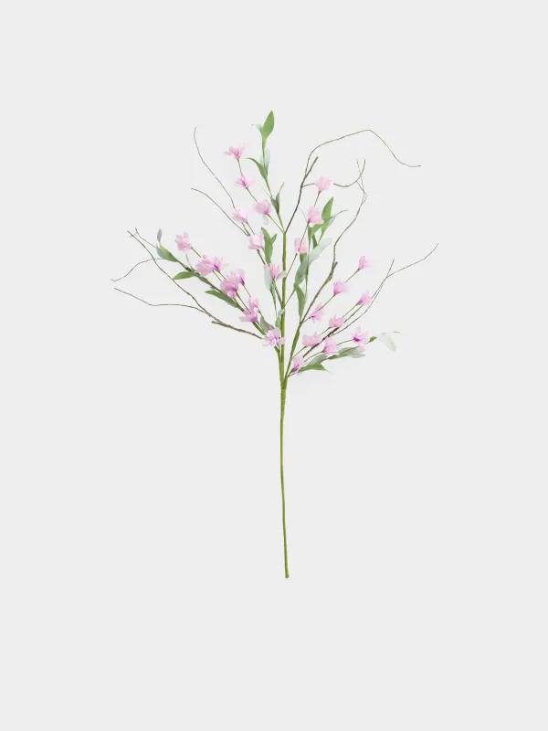 Ветка декоративная, 80 см, Розовые цветы, Flower garden, image-0