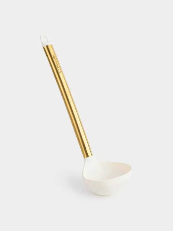 Шөміш, 31 см, болат/силикон, сүт түстес, Bello gold, image-1
