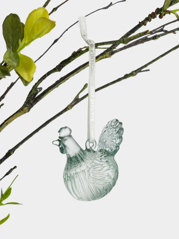Сәндік салпыншақ, 7 см, шыны, көгілдір, Әтеш, Tradition Easter, image-3