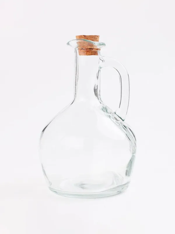 Май немесе сірке суына арналған ыдыс, 350 мл, шыны / тығын, Clear cork, image-0