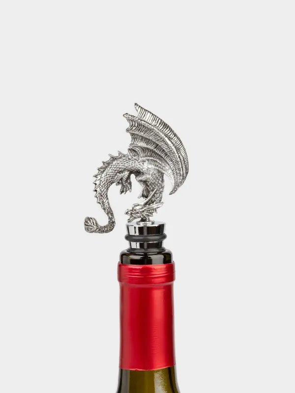 Шарап бөтелкесінің тығыны, 12 см, металл, Dragon rainira, image-3