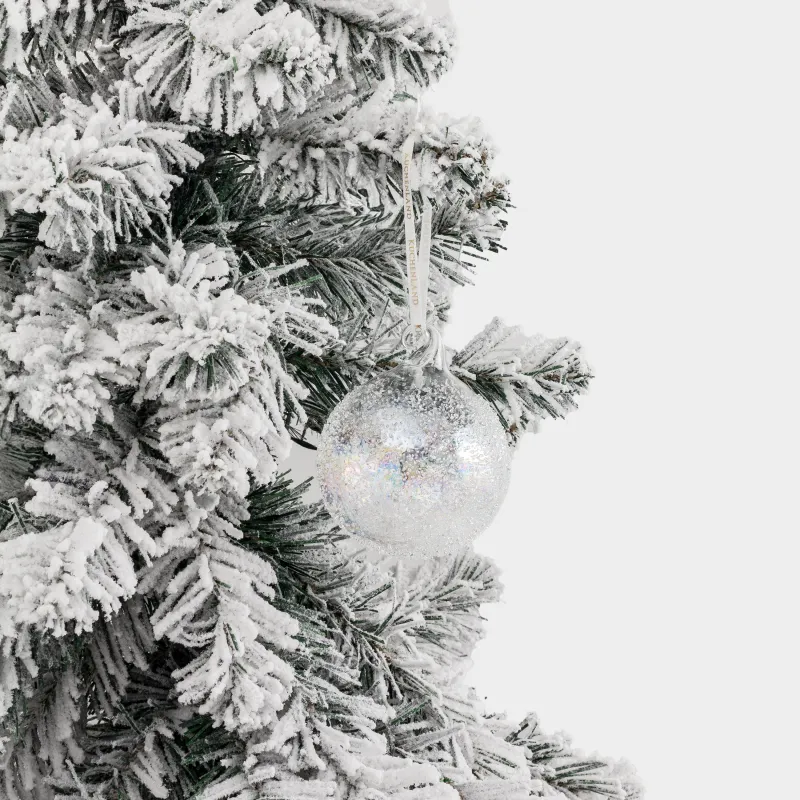 Игрушка елочная, 8 см, Шар с изморозью, Ball sparkle, image-2