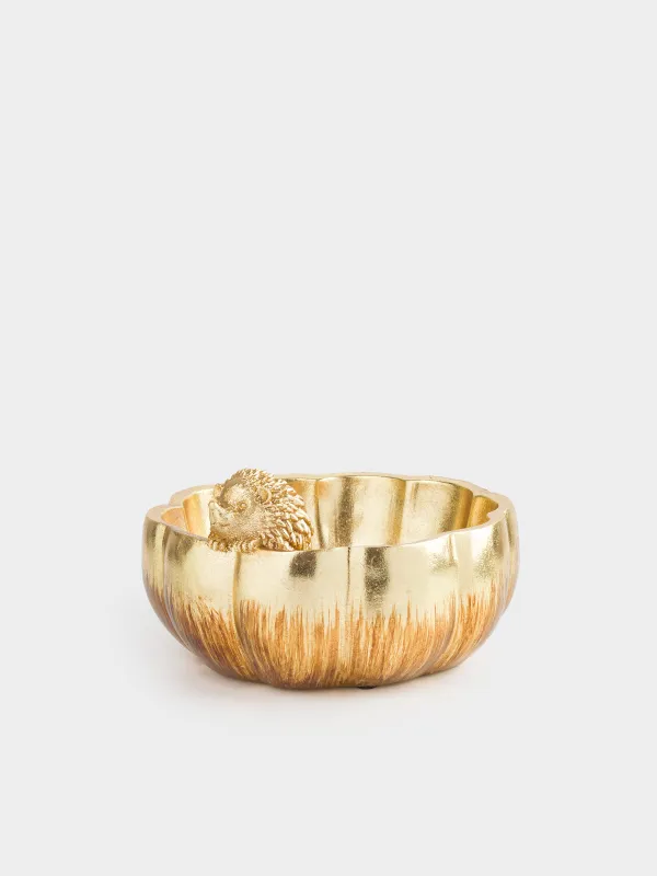 Конфетница, 21х12 см, Ежик на тыкве, Golden forest, image-0