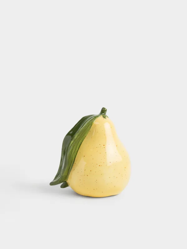 Мүсінше, 12 см, фарфор Р, сары, дақты, Алмұрт, Fruit garden, image-1