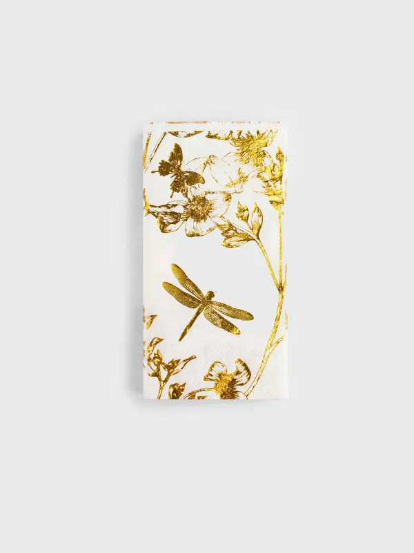 Қағаз майлықтар, 33х33 см, 20 дана, төртбұрышты, ақ, Гүлдер, Flower garden, image-0