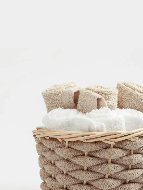 Полотенце, 30х30 см, 6 шт, в корзине, Basket towel, image-2