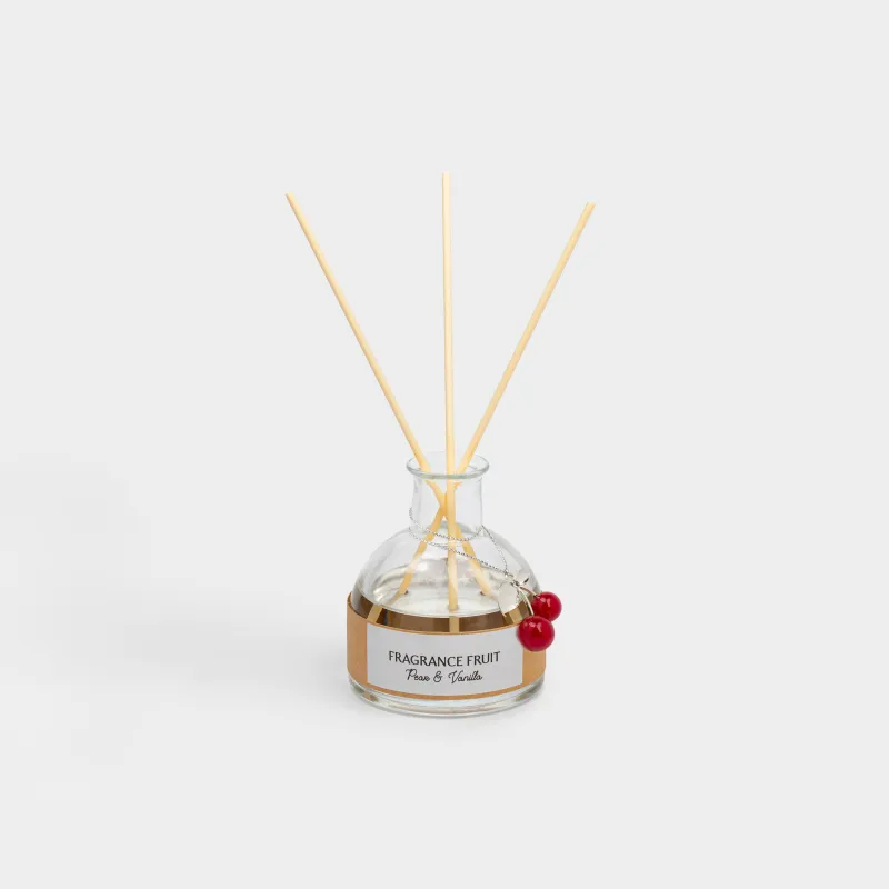Хош иісті диффузор, 80 мл, салпыншағы бар, Pear&Vanilla, Шие, Fragrance fruit