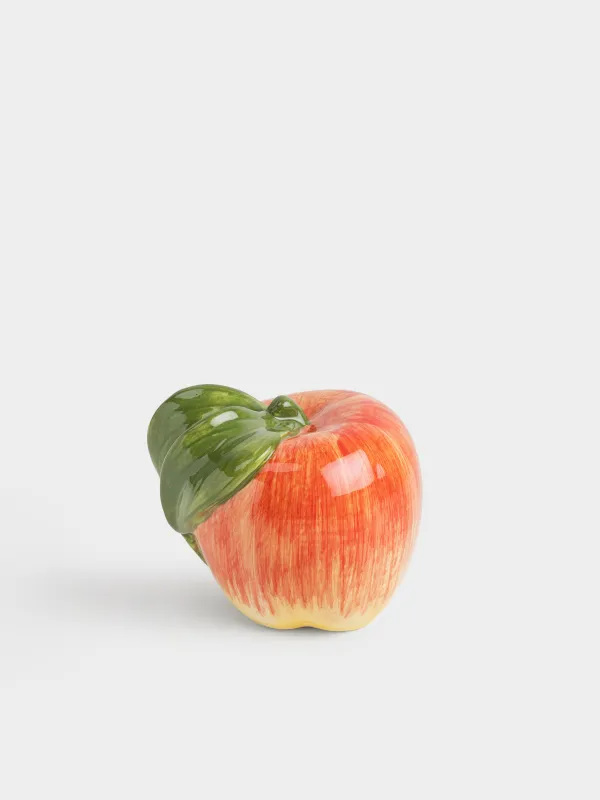 Мүсінше, 9 см, фарфор Р, қызыл және сары, Алма, Fruit garden, image-1